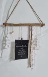 DIY winter decoratie tak