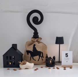 DIY Sint jute zak met staf