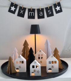 DIY kerst advent dorp