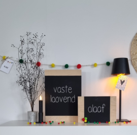 DIY houten bordjes carnaval