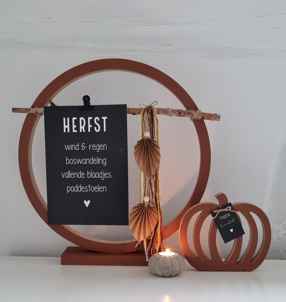 DIY houten pompoenen