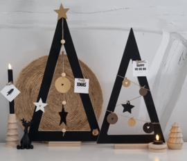 DIY houten kerstbomen