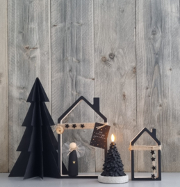 DIY kerst houten huisjes