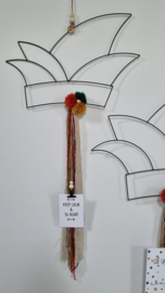 DIY prinsensteek (rood, okergeel en donkergroen)