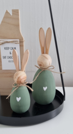 DIY houten haasjes