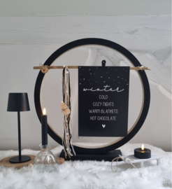 DIY winter houten ring
