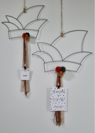 DIY prinsensteek (rood, okergeel en donkergroen)