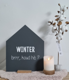 DIY winter huisje