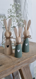 DIY houten haasjes