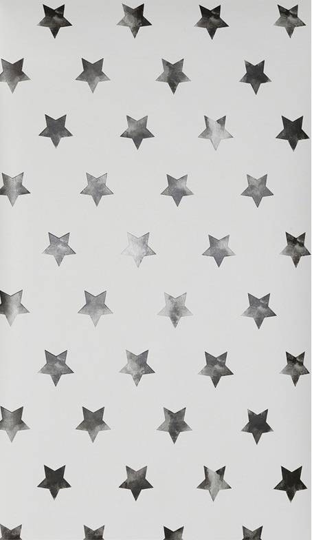 3. Zwart wit sterren behang