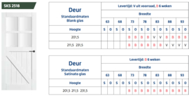 Skantrae Cottage SKS 2518 met blank glas