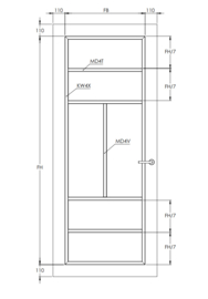 Svedex binnendeur Front FR507 blank glas