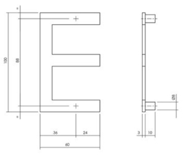 Intersteel Huisletter E