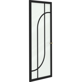 Skantrae SlimSeries One Zwart Binnendeur SSL 4517 Nevel glas