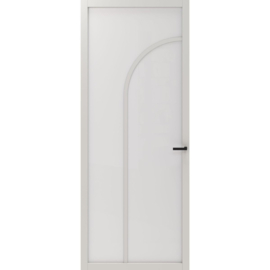 CanDo Elegant Flow Binnendeur Zwart Gegrond ELG2-2D02 | Mat Glas