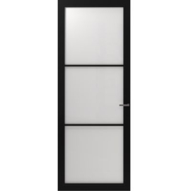 CanDo Cover Glass Binnendeur Carbon Black COV3-DD01 | Mat Glas