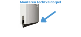 Hoe monteer ik een tochtvaldorpel?