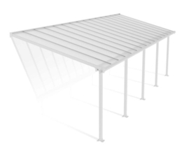 Olympia Terrasoverkapping Wit Blanke Beglazing 924x295x260-305 cm