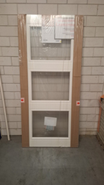 R95 93x211,5 cmSvedex binnendeur Elite AE33 blank glas opdek links alpine wit inc glas, inctochtval frezing