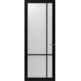 CanDo Cover Glass Binnendeur Carbon Black COV3-DD04 | Mat Glas