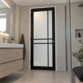 CanDo Cover Glass Binnendeur Carbon Black COV3-DD05 | Mat Glas
