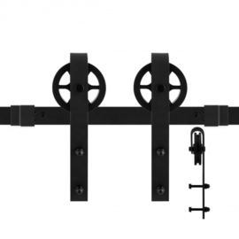 Schuifdeursysteem Teho Zwart 150 cm