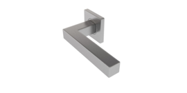 Draaideur pakket hang en sluitwerk - Deurkruk Squared 16 Regular RVS