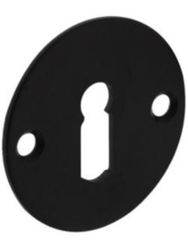 Intersteel Rozet sleutelgat 2 mm dun rvs/zwart