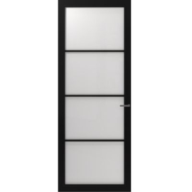 CanDo Cover Glass Binnendeur Carbon Black COV3-DD02 | Mat Glas