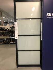 Skantrae SlimSeries Zwarte Binnendeur SSL 4004 Nevelglas