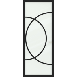 Skantrae SlimSeries One Zwart Binnendeur SSL 4518 Nevel glas