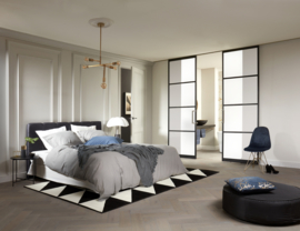 Skantrae SlimSeries Ultra Zwarte Binnendeur SSL 4104 nevelglas