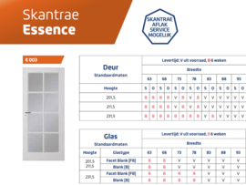 Skantrae Essence E003 Facet blank glas