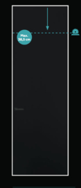 Austria kamerhoge Porta Alta Piatto Negro 270 hoog