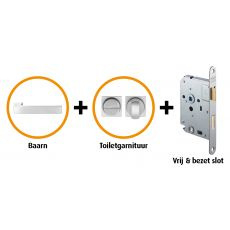 Deurkruk pakket Baarn RVS