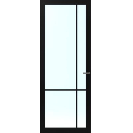 CanDo Cover Glass Binnendeur Carbon Black COV3-DC04 | Blank Glas