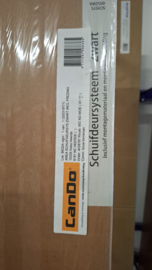 R140 CanDo Area Schuifdeursysteem Zwart inc frezing