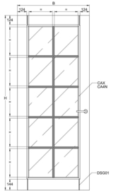 Svedex binnendeur Character CA11 satijn glas