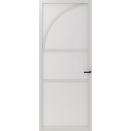 CanDo Elegant Flow Binnendeur Zwart Gegrond ELG2-2D04 | Mat Glas