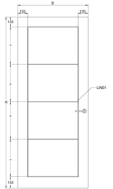 Svedex binnendeur Connect CN55 lijndeur