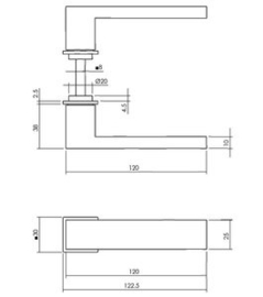 Intersteel Deurkruk Amsterdam met minimalistische rozet