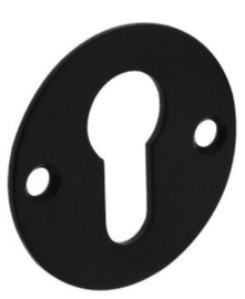 Intersteel Rozet profielcilindergat 2 mm dun rvs/zwart