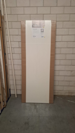 R110 78x199,5 cm Svedex binnendeur Linea AL13 lijndeur maatwerk opdek rechts alpine wit honingraat