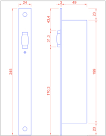 Nero Legno Rolslot Smalslot