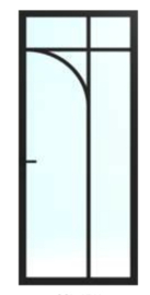 Skantrae SlimSeries One Zwart Binnendeur SSL 4511 Blank glas