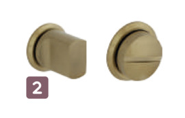 Ibiza messing toiletset