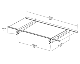 Bremen Deurluifel Blank Glas
