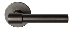 Hipi Deux+ Dark blend deurkruk 141,5 mm op ronde rozet