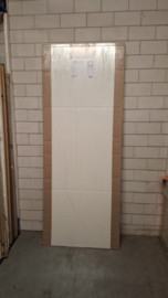 R77 91x239,0 cm Svedex binnendeur Front FR565 lijndeur alpine wit opdek rechts maatwerk
