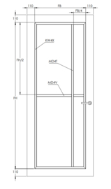 Svedex binnendeur Front FR503 satijn glas